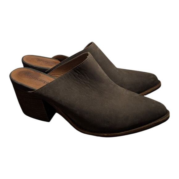 Jeffrey Campbell Favela 2 Mule Block Heel Pointed Toe Gray Size 8.5 Western Boho - Picture 8 of 11